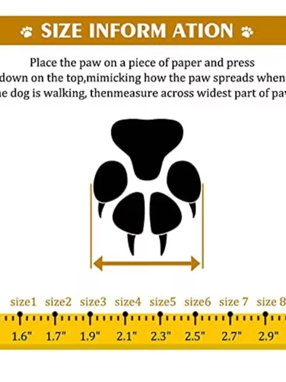 Size 3 Black Dog Boots with Paw Accent - Durable Waterproof Pet Shoe